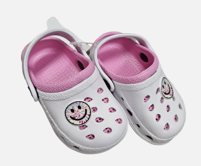 TG Smiley Face Charm Clog ,Size 9