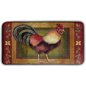 Rooster Kitchen Rugs and Mats 39 X 20 Inch Non Slip Anti Fatigue Washable Mat Chicken French Country Throw Carpet for Farmhouse Home Kitchen/Office/Bathroom Decor