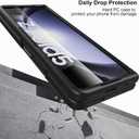 Foluu Slim Fit Case for Samsung Galaxy Z Fold 5 Case, with Front Built-in Screen Protector, Ultra Thin Matte PC Protective Cover for Samsung Galaxy Z Fold5 5G 2023 (Black)