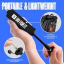 3 x SPORTBIT Ballpump for Sports Balls - Basketball Pump for Sport Balls - Football & Soccer, Basketball, Volleyball Pump, Swim Inflatables - Hand Air Pump with 3 Needles, Nozzle, Extension Hose, Pouch (Black)