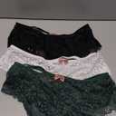 Womens Sexy Thongs Lace Panties Underwear Low Rise Plus Size Underpants Pack of 1-3