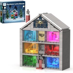 Sillbird Lover House Building Sets for Women & Girls, Buildable Model Kit with Led Light for Home Dcor, Birthday Ideal Gift Toy for Adult, Girlfriend, Wife(990 Pieces)