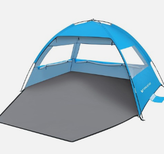 Venustas Beach Tent Sun Shelter for 3/4-5/6-7/8-10 Person, UPF 50+ UV Protection Beach Canopy, Lightweight and Easy Setup Cabana, Portable Shade Tent (Mint Green)