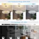Modern Round Crystal Chandelier 20 Inch Chrome Dimmable LED Crystal Ring Chandelier 4-Tier Contemporary Luxury Raindrops Hanging Pendant Chandeliers for Dinning Room Living Room Bedroom Entryway