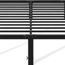 OLIXIS 14in Full Size Metal Platform Bed Frame - Heavy Duty 800LBS Mattress Foundation with Storage Space, No Box Spring Needed, Sturdy Steel Slat Support, Easy Assembly, Black