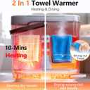 30L Large Towel Warmer, Rapid Dry & Heated 2 in 1 Towel Warmer