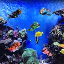 Fish Tank Decorations with 2-Pack Cute Little Floating Divers and Float Balls - Perfect Aquarium Decor for Fish Playmates, Suitable for All Fish Tanks, Black