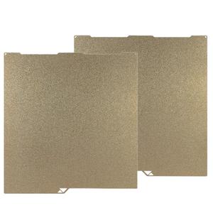 256X268MM PEI Sheet for Anycubic Kobra 3 Combo/Kobra 3 V2 Combo Flexible Spring Steel Build Plate Double Sided Textured Bed Board for 3D Printer Accessories Replacement (Gold)