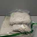 H.VERSAILTEX Ivory Bath Mat Bath Rugs, Extra Thick Striped Bath Rugs for Bathroom 2 Piece Bathroom Set, Anti-Slip Soft Plush Chenille Shaggy Mat Water Absorbent (Ivory, 20" x 32"/17" x 24")