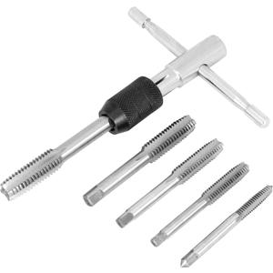 Performance Tool W8651 Dual Jaw Tap Wrench Thread Renewal Tool for Standard Pipe Sizes - Tungsten Steel, SAE 1/4-Inch-1/2-Inch with Positive Grip T-Handle