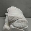 Emircey Clinical-Level Relief Cervical Neck Pillow for Sleeping, Orthopedic Contour Memory Foam Pillow for Side Sleepers, Cooling Reading Pillow for Neck Relief, Ergonomic for Back Stomach Sleepers (Snow White)