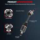 CCIYU Front CV Axle Shaft Assembly Fit 2008-2009 for Mercedes-Benz E300 V6 3.0L,2004-2005 for E320 V6 3.2L,2006-2009 for E350 V6 3.5L Right (Passenger Side) 21133012012113300000