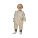 Toddler Sleep Sack with Feet (12-24 Months) Fleece Tog 2.0 Plush Soft Baby Sleep Bag Walker Wearable Blanket Sleeping Sack with Leg Sleeveless Sleeper Warm Unisex 4 Seasons (Beige)