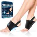 Healrecux Arch Support Braces for Plantar Fasciitis Relief, Adjustable Arch Support Compression Bands, Orthotic Support Sleeves with Gel Pads for Feet Flat, Fallen & High Arches, Foot Pain Support