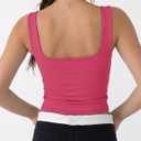 AURUZA Womens Going Out Tank Tops Sweetheart Neck Double Lined Backless Crop Top Sleeveless Y2K Party Top (Pink, XS)
