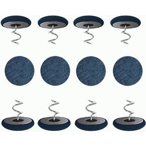 12 PCS Upholstery pins,slipcover Screws,Bed Skirt,Upholstery Screws,Headliner pins (12-TP-Dark Blue)