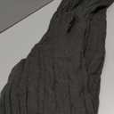 Fangetey Womens Long Sleeve Turtleneck Sweater Dresses Knitted Bodycon Midi Sheath Jumper Dresses (Large, Black)