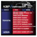 KSP 6X5.5 Wheel Spacers Fit for Tacoma 4runner, 1.5 inches Forged Hub Centric Adapters Kits with Extended Open Lug Nuts fit 6 Lug Wheels Without Locking hub, Package of 4 (6061 T6 Aluminum Black)