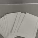 50 Count Photo Frame Cards with Envelopes 4x6 Paper Picture Frame Notecards Photo Card Holder and Envelopes Set for Christmas Graudation Wedding Birthday Classroom DIY - White