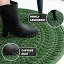 RORA Half Circle Door Mat Front Door Mat Outside Entrance Welcome Mats Outdoor Indoor Semicircular Doormat for Outdoor Half Round Door Mats for Garage Muddy Paws 24"x36"