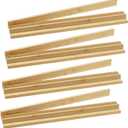 Set of 4 Upgraded Mahjong Racks with Pushers, Bamboo All-in-One Tile Racks with Built-in Push Rods for American Mahjong Games, Portable American Mahjong Accessories, 18 X 2.4 X 0.98 In