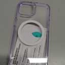 ESR for iPhone 14 Case/iPhone 13 Case, Compatible with MagSafe, Shockproof Military-Grade Protection, Magnetic Phone Case for iPhone 14/13, Classic Series (HaloLock), Clear Purple