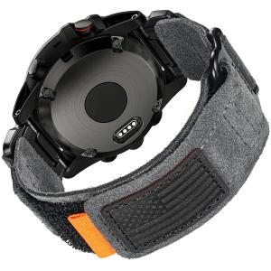 Compatible With Garmin Watch Band, Super Rugged Nylon Sports Strap With Woven Loop Design, For Fenix/Forerunner/Approach/MARQ/Quatix/D2 Series Tough Replacement Band For Men, Size: 20MM / Small (6.4'' to 7.4'')