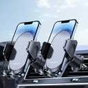 Miracase Phone Holders for Your Car with Metal Hook Clip, Air Vent Cell Phone Stand Car Mount, Universal Automobile Cradle for Garmin GPS Fit iPhone Android and All Smartphones, Carbon Fiber 2 Pack