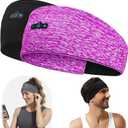 BORAYDA 2-Pack Bluetooth Headband, Bluetooth 5.4 Sleeping Headphones,18 Hours Play Time,HD Stereo, Built-in Microphone, Workout, Running, Sports, Men/Women Giftv (Pink), One Size