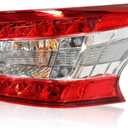 Outer Tail Light Assembly w/Bulbs Passenger Side Compatible with Sentra 2013 2014 2015 Right Rear Tail Lamp Taillight NI2805100 265503SG0A 26550-3SG0A