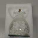 Beferr Mothers Day Mom Birthday Gifts for Women, Fresh Flowers for Delivery Forever Preserved Rose in Glass Angel Figurine, Anniversary Christian Real Rose for Grandma Nana Wife Mum from Daughter Son