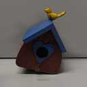 Multi-Bird Houses for Outside with Pole, Durable Colorful Birdhouse on Stake, Easy Clear, Metal Bird Houses for Outside