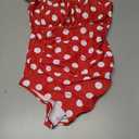 Aqua Eve One Piece Bathing Suit for Women Tummy Control Swimsuit Slimming Vintage Swimwear M