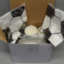 Domensi 280 Pcs Sports Party Paper Plates and Napkins Paper Cups Plastic Knives Forks Spoons Disposable Tableware Complete Supplies for Baby Shower Sports Themed Birthday Party, Serve 40(Soccer)