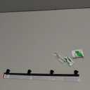 Black Matte Wall Mounted 4 Prong Robe/Towel Hook