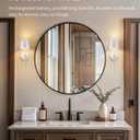 KDG Wireless Wall Sconces Set of 2, Small Cordless 5200mAh Rechargeable Battery LED Wall Lamps, Stepless Dimming Lightings for Wall Painting, Living Room, Bedroom, Hallway, Gifts, Night Light (White) ((Small) L4.5  H13  D6.5 inch)