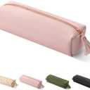 Mr. Pen- PU Leather Pencil Case, Pink, Pencil Case Small Pencil Pouch Aesthetic