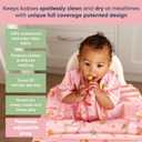BIBaDO - Long Sleeve Baby Bibs - Babies & Toddlers 6-36 Months - Coverall Baby Led Weaning Bib - Easy Wipe, Soft & Waterproof