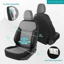 for Ford Maverick Seat Covers XL XLT Lariat Lobo Tremor 2022 2023 2024 2025 2026, Custom Fit Luxury Car Seat Covers Full Set for Ford Maverick, Waterproof Car Seat Cover, Black Gray