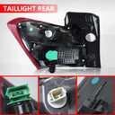 Tail Light Assembly Compatible with Chevy Equinox 2018 2019 2020 Left Driver Side Outer Taillight Halogen Type Replace 84769835 (Non-LED)
