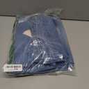 Flamingals Wide Leg Jeans for Women Mid Waist Baggy Stitch Decor Denim Washed Pants Without Belt Mid Blue Petite, 3XL