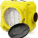 ALORAIR Air Scrubber with 3 Stage Filtration, Stackable Negative Air Machine for Industrial and Commercial Use, Heavy Duty Air Cleaner with MERV-10 Filter, HEPA/Activated carbon Filter, Yellow