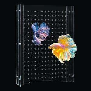 Acrylic Fish Tank Divider,55 Gallon Tank Divider,Adjustment Clear Fish Tank Separator Set with Suction Cups (55gallon) (13''x20''(55gal))