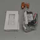 Enerlites 7 Days Digital in-Wall Programmable Timer Switch for Lights, Fans, and Motors, Single Pole, Neutral Wire Required, 18 ON/Off Timer Settings, with Blue Backlight, White, Screwless Wall Plate