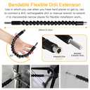 2 x 6 Pack Flexible Drill Bit Extension, 11.6 inch Superbit Screwdriver Flexible, Bendable Flexible Drill Bit Extension, Super Bit Flexible Shaft Extension Bits