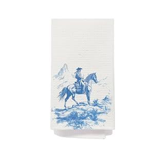 IAFQWDS Western Hand Towels for Bathroom, Western Gifts for Women, Bathroom Decor Towel, Cowgirl Gifts Hand Towels for Kitchen, 16x24 Inch