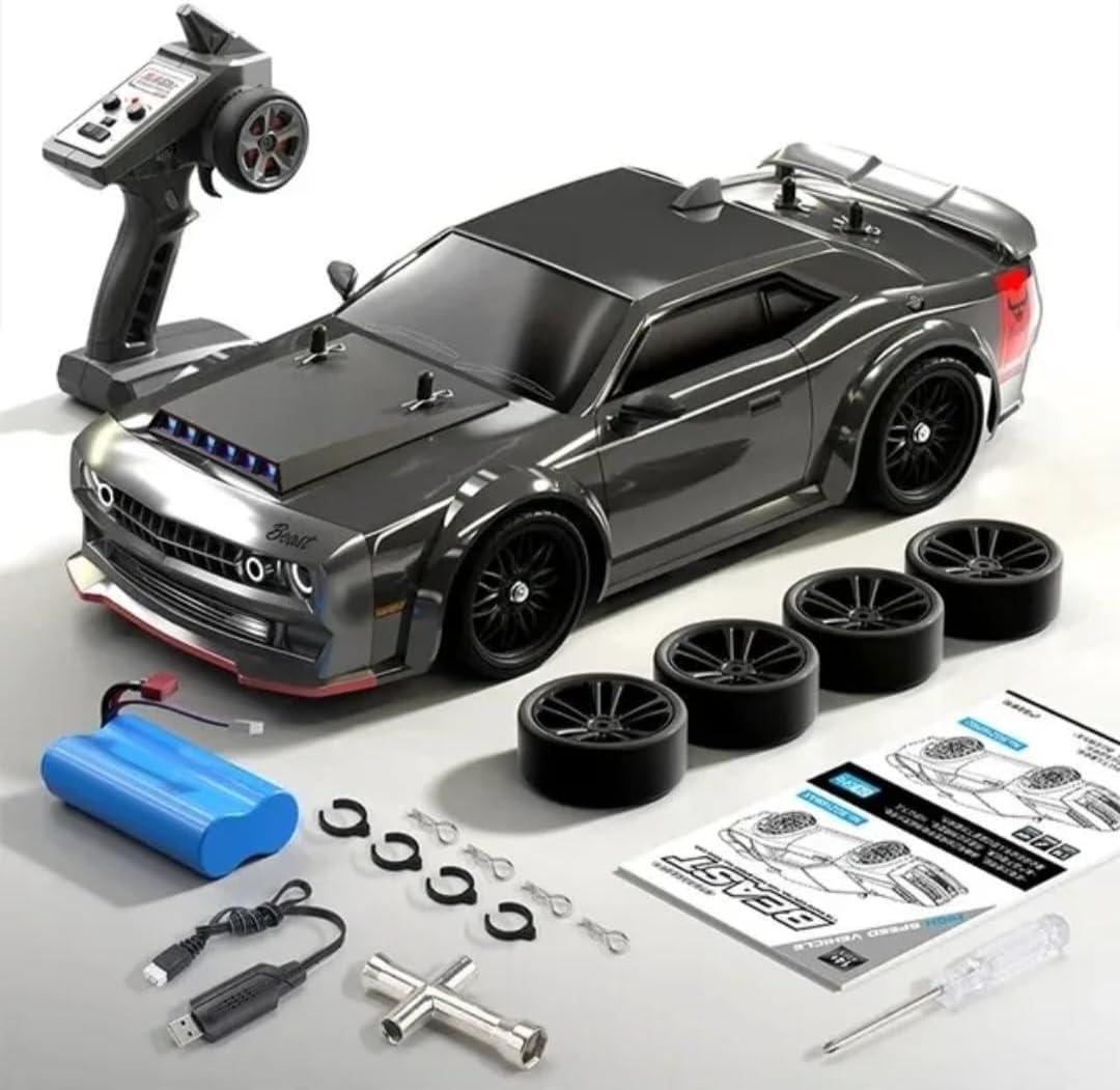 ZLL Beast SG216MAX High Performance 1/16 Scale 4WD RC Drift Car with Brushless Motor, LED Lights, Full Proportional Radio Control, Black