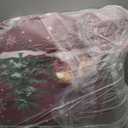 GarveeHome 2x3 Christmas Area Rugs Machine Washable Entryway Low Pile Non Slip Small Boho Rug Xmas Snowflake Decorative Stain Resistant for Bathroom Kitchen Red