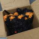 5.5FT Giant Spider Halloween Decorations with 100 LED, Plug-in Pre-Lit Light Up Scary Spider Halloween Decorations, Large Spider Decorations for Outdoor, Yard, Lawn, Exterior Walls