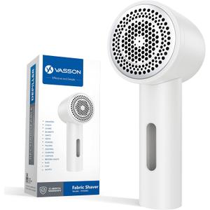 VASSON Fabric Shaver, Electric Lint Remover Rechargeable, Lint Shaver, Sweater Shavers to Remove Pilling, Sweater Defuzzer, Depillers for Clothes, Furniture (Ivory White)